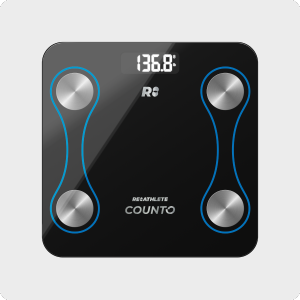 Digital smart scale measuring all major body parameters to help you keep track of your health and sustain a wholesome lifestyle
