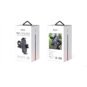 Yesido C127| Bicycle Mobile Phone Mount Holder| Compatible with E bikes & Motor bikes | Dual Sides Adjustable Anti-shake Bracket
