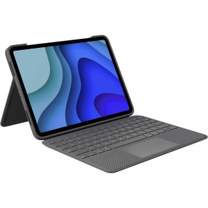 Logitech Folio Touch iPad Pro 11-inch (1st, 2nd, 3rd, 4th gen) and Air, Keyboard Case with Trackpad - Grey