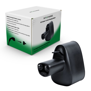IntoCharge CCS Combo 1 to Tesla Charging Adapter for DC Fast Charging | 250kW Power / 500 Amp / 50V DC | Optimal Fit | Easy Setup | Black | Compatible with All Tesla Models