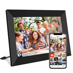 FRAMEO 10.1 Inch Smart WiFi Digital Photo Frame 1280x800 IPS LCD Touch Screen, Auto-Rotate Portrait and Landscape, Built in 16GB Memory, Share Moments Instantly via Frameo App from