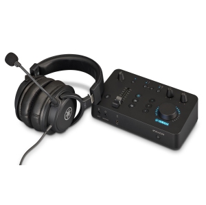 Yamaha ZG01 Pack: All-in-One Streaming/Gaming Mixer Plus Headset with condenser microphone - USB & HDMI Connectivity - Built-in Voice Settings & Audio Processing