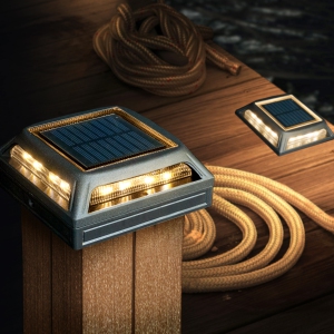 Classy Caps Muskoka Black Aluminum Solar Post/Path/Dock Light(2 pack)