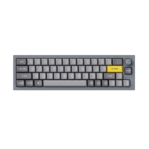 Keychron Q9 RGB Hotswap Mechanical Gaming Keyboard – Ultra Mini Layout, Gateron Pro Red Switches with Knob – Compatible with Windows & macOS, Grey (Q9-N1)