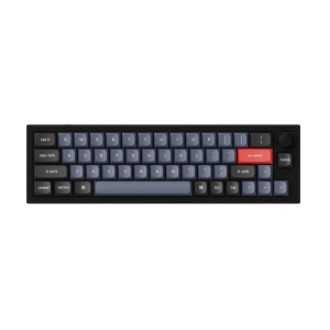 Keychron Q9 RGB Hotswap Mechanical Gaming Keyboard – Ultra Mini Layout, Gateron Pro Red Switches with Knob – Compatible with Windows & macOS, Black (Q9-M1)