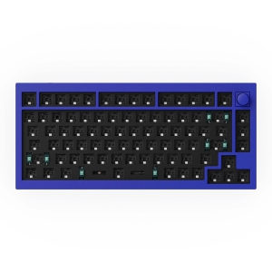 Keychron Q1 V2 RGB Hotswap Mechanical Gaming Keyboard – 75% Layout, Barebone with Knob – Compatible with Windows & macOS, Blue (Q1-B3)