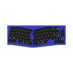 Keychron Q8 RGB Hotswap Mechanical Gaming Keyboard – 65% Alice Layout , Barebones with Knob – Compatible with Windows & macOS, Blue (Q8-B3)