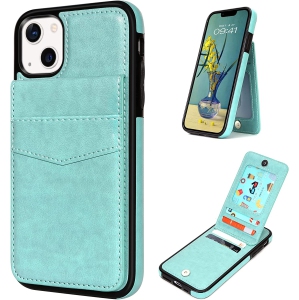 iPhone 14 Wallet Case 6.1 Inch with Card Holder Slots PU Leather Kickstand Magnetic Lock Durable Lightweight