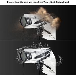 DSLR Camera Rain Cover Rain Coat Sleeve Protector for Canon Nikon Fujifilm Sony Olympus Panasonic Tamron Sigma