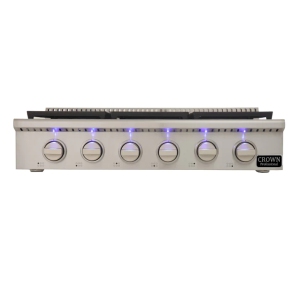 CROWN 36" Professional 84000 BTU, Stainless Steel Gas Range Cooktop with Sealed Burners ART3601