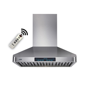 ROXON 900 CFM Touch/ Touchless Control 30 Inches Range Hood Stainless Steel Wall Mounted Kitchen Exhaust Fan Style RXN-W22-30