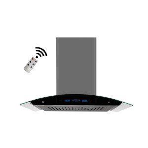 ROXON 900 CFM BLACK STAINLESS STEEL 30 Inches Range Hood Wall Mounted Kitchen Exhaust Fan Style RXN-W46AHBK-30