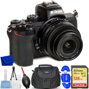 Nikon Z50 Mirrorless Digital Camera with 16-50mm Lens + 32GB + Flash Bundle