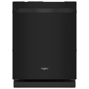 Whirlpool 24" 44dB Front-Control Stainless Steel Tub Dishwasher with Third Rack ENERGY STAR (WDT550SAPB) - Black