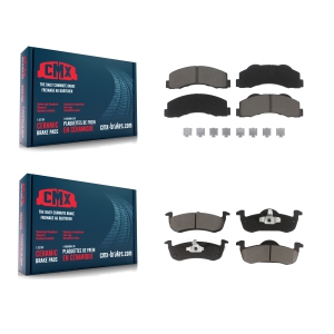Front Rear Ceramic Brake Pads Kit For 2010-2017 Ford Expedition Lincoln Navigator KCX-100457
