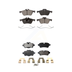 Front Rear Ceramic Brake Pads Kit For Mini Cooper With 276mm Diameter Rotor KTC-100490