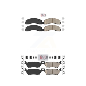 Front Rear Ceramic Disc Brake Pads Kit For Ford F-150 Expedition Lincoln Navigator KNF-101170
