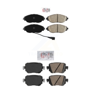 Front Rear Ceramic Disc Brake Pads Kit For 2015 Volkswagen Golf GAS engine R Model KNF-101769