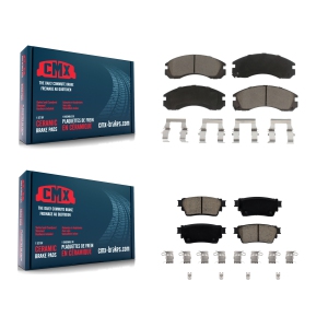 Front Rear Ceramic Brake Pads Kit For 2018-2022 Mitsubishi Outlander PHEV KCX-100553