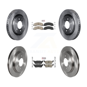 Front Rear Ceramic Pad & Disc Brake Rotor Kit For Ford F-150 Expedition Lincoln Navigator K8A-101534