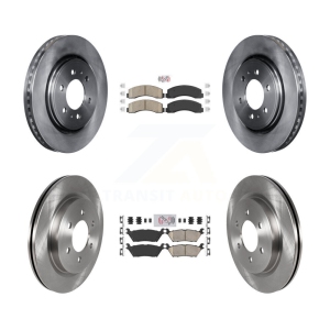 Front Rear Ceramic Pad & Disc Brake Rotor Kit For Ford F-150 Expedition Lincoln Navigator K8A-101535