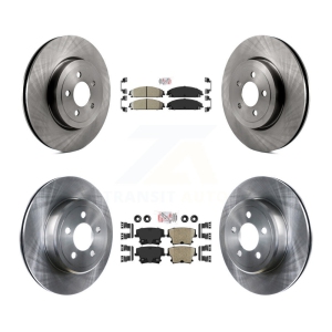 Front Rear Ceramic Pad & Brake Rotor Kit For Dodge Charger Chrysler 300 Challenger Magnum K8A-101779