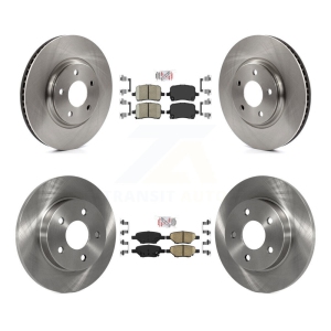 Front Rear Ceramic Pad Brake Rotors Kit For Chevrolet Pontiac Cobalt G5 Saturn Ion Malibu K8A-101291