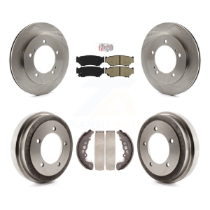 Front Rear Brake Rotor Semi-Metallic Pad And Drum Kit For Chevrolet Tracker Suzuki Vitara K8A-105015