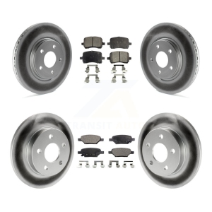 Front Rear Coat Brake Rotor Ceramic Pad Kit For Chevrolet Pontiac Cobalt G5 Saturn Ion G6 KGT-100609