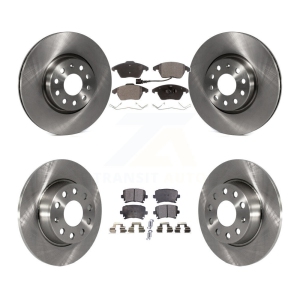 Front Rear Disc Brake Rotors And Semi-Metallic Pads Kit For 2011 Volkswagen GTI K8F-103481