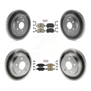 Front Rear Ceramic Pad Coat Brake Rotor Kit For Chevrolet Pontiac Cobalt G5 Saturn Ion G6 KGA-102681
