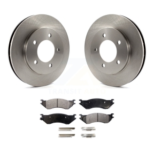 Front Disc Brake Rotors And Ceramic Pads Kit For Ford Expedition Lincoln Navigator 4WD K8T-100123