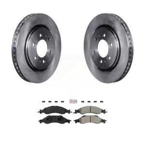 Front Brake Rotor & Semi-Metallic Pad Kit For 2007-2009 Ford Expedition Lincoln Navigator K8A-104498