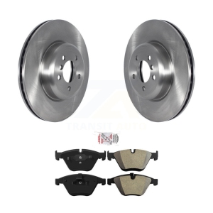 Front Disc Brake Rotors And Semi-Metallic Pads Kit For 2012 BMW 335i Convertible/Coupe K8A-104865