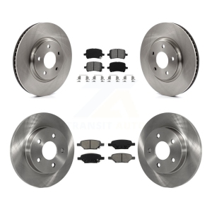 Front Rear Brake Rotor & Semi-Metallic Pad Kit For Chevrolet Pontiac Cobalt G5 Saturn Ion K8S-100788