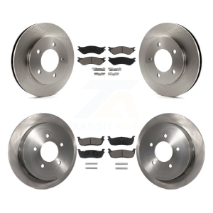 Front Rear Disc Brake Rotor And Ceramic Pad Kit For Ford Expedition Lincoln Navigator 4WD K8C-100788