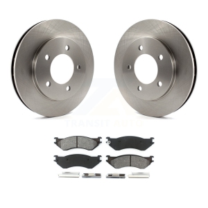 Front Disc Brake Rotors & Semi-Metallic Pad Kit For Ford Expedition Lincoln Navigator 4WD K8S-100126