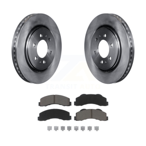 Front Disc Brake Rotors And Ceramic Pads Kit For Ford F-150 Expedition Lincoln Navigator K8C-100370