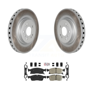Front Coat Disc Brake Rotors Ceramic Pad Kit For Mercedes-Benz ML350 GLE350 ML250 GLE300d KGA-100017