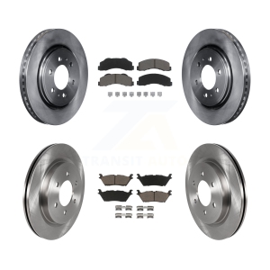 Front Rear Disc Brake Rotor & Ceramic Pad Kit For Ford F-150 Expedition Lincoln Navigator K8C-101149