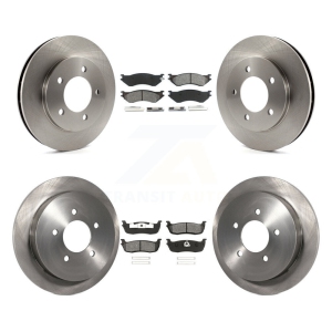 Front Rear Brake Rotors & Semi-Metallic Pad Kit For Ford Expedition Lincoln Navigator 4WD K8S-100876