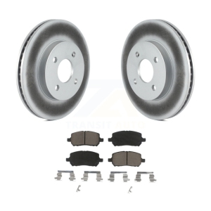 Front Coat Brake Rotor Ceramic Pad Kit For Chevrolet Cobalt Pontiac G5 Saturn Ion Pursuit KGC-100189