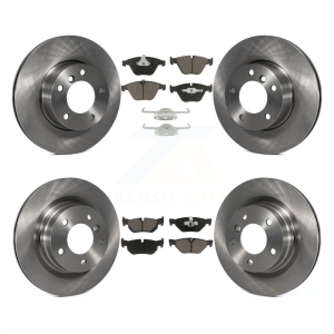 Front Rear Disc Brake Rotor & Ceramic Pad Kit For 2007 BMW 323i With 312mm Diameter K8C-101295