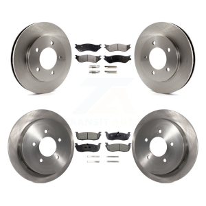 Front Rear Disc Brake Rotor And Ceramic Pad Kit For Ford Expedition Lincoln Navigator 4WD K8T-100909