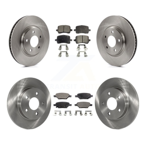 Front Rear Brake Rotors Ceramic Pad Kit For Chevrolet Pontiac Cobalt G5 Saturn Ion HHR G6 K8T-100805