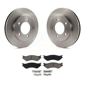 Front Disc Brake Rotors And Ceramic Pads Kit For Ford Expedition Lincoln Navigator 4WD K8C-100088