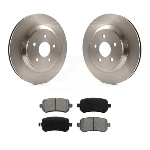Rear Disc Brake Rotors Semi-Metallic Pad Kit For 2004-2007 Ford Freestar Mercury Monterey K8S-101614