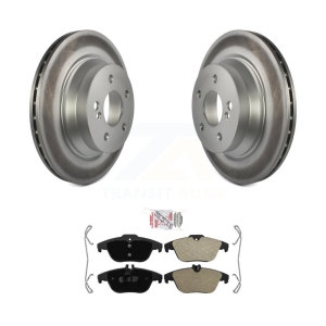 Rear Coated Brake Rotor & Semi-Metallic Pad Kit For Mercedes-Benz GLK350 GLK250 E350 E400 KGA-104147