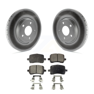 Front Coated Brake Rotor Semi-Metallic Pad Kit For Chevrolet Pontiac Cobalt G5 Saturn Ion KGF-100023