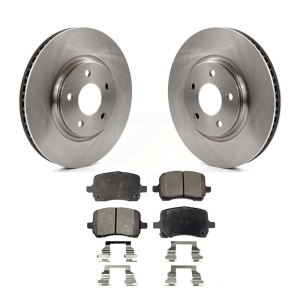 Front Brake Rotor & Ceramic Pad Kit For Chevrolet Pontiac Cobalt G5 Saturn Ion Malibu HHR K8T-100035